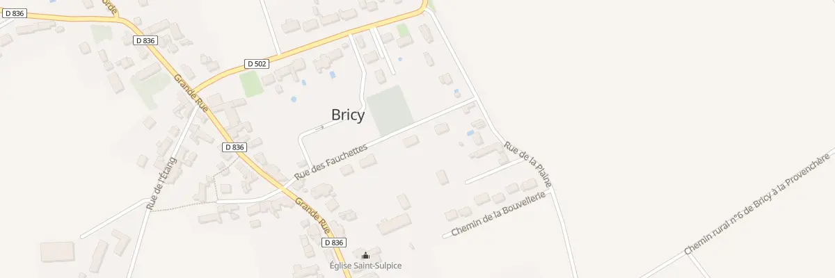 Plan du 158 Rue des Fauchettes à Bricy
