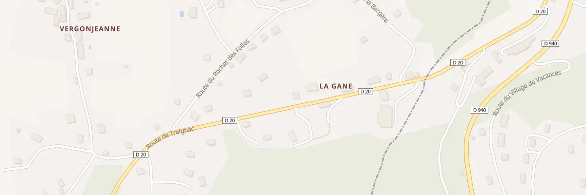 Plan du 17 Rte de Treignac à Affieux