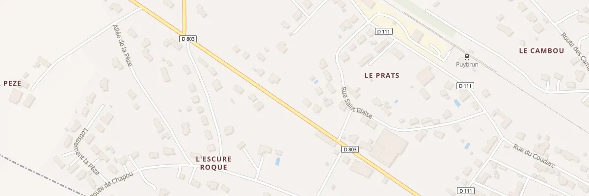 Plan du 1028A Rue Nationale à Puybrun