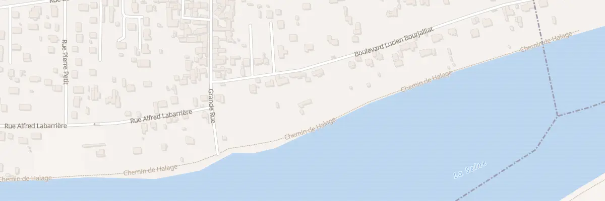 Plan du 43 Bd Lucien Bourjalliat à Porcheville