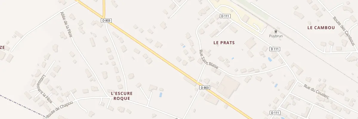 Plan du 5275 Les Prats-Nord à Puybrun