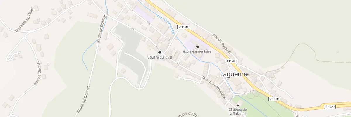 Plan du 1 Pl de la Liberation à Laguenne-sur-Avalouze