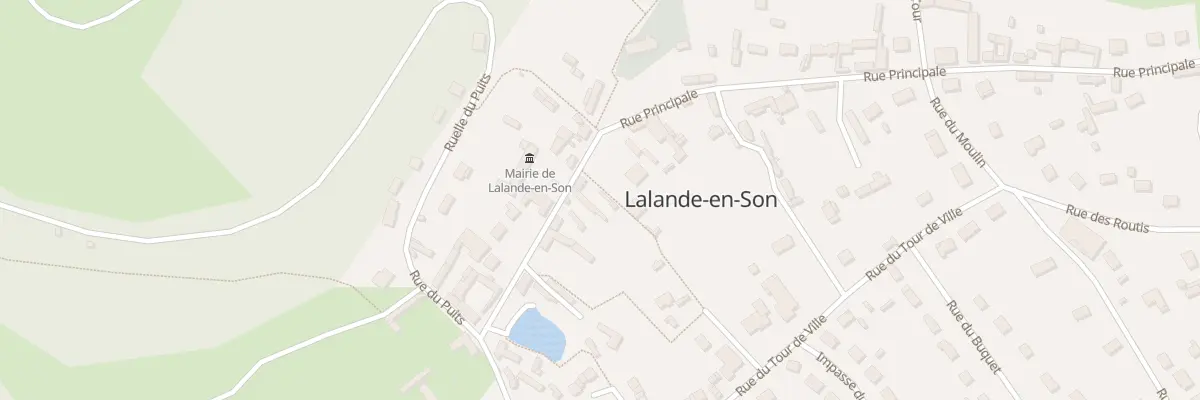 Plan du 12 Gr Grande Rue à Lalande-en-Son