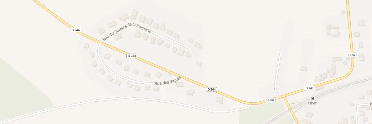Plan du 244 Rue des jardins de la Rocherie à Pihen-lès-Guînes