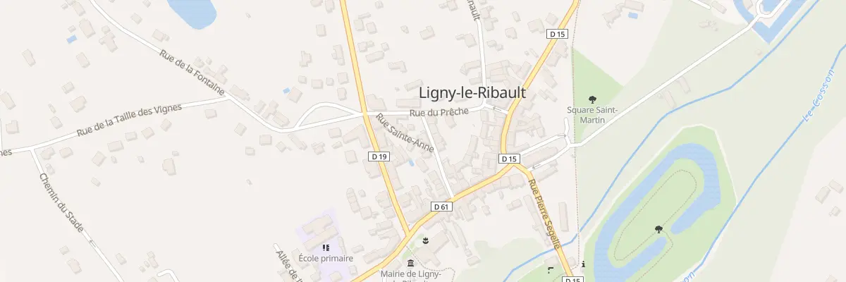 Plan du 14 Rue Ste Anne à Ligny-le-Ribault