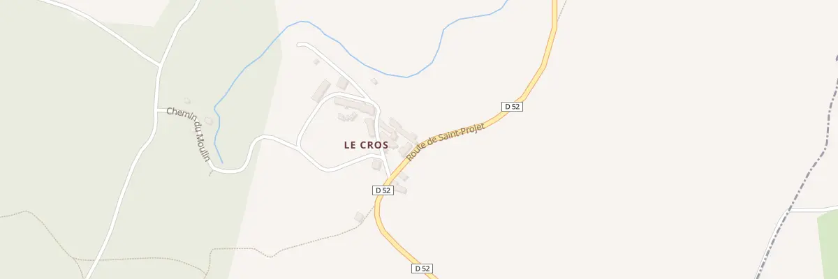 Plan du 2400 Rte de Saint-Projet à Saillac