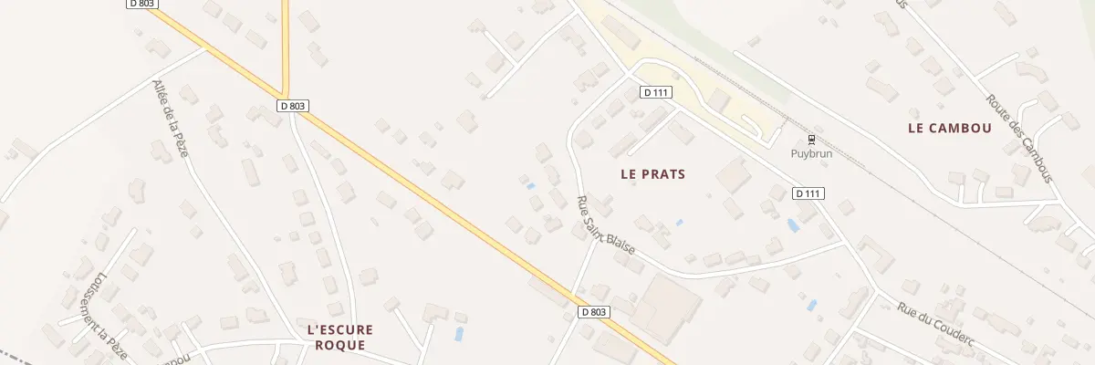 Plan du 5531F Les Prats-Nord à Puybrun
