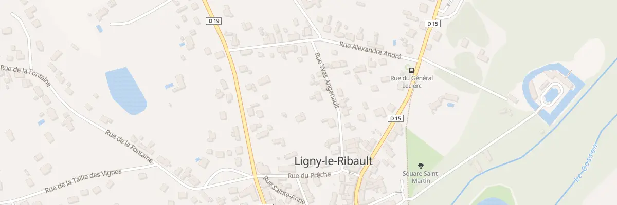 Plan du 121 Rue Yves Angenault à Ligny-le-Ribault