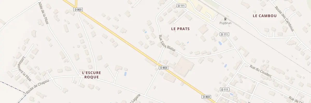 Plan du 5271 Les Prats-Nord à Puybrun