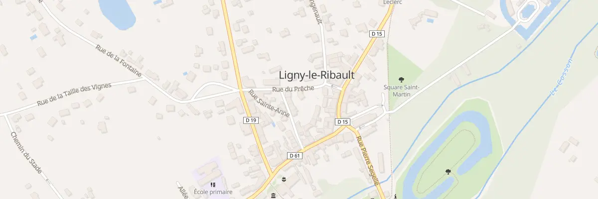 Plan du 73 Rue du Prêche à Ligny-le-Ribault