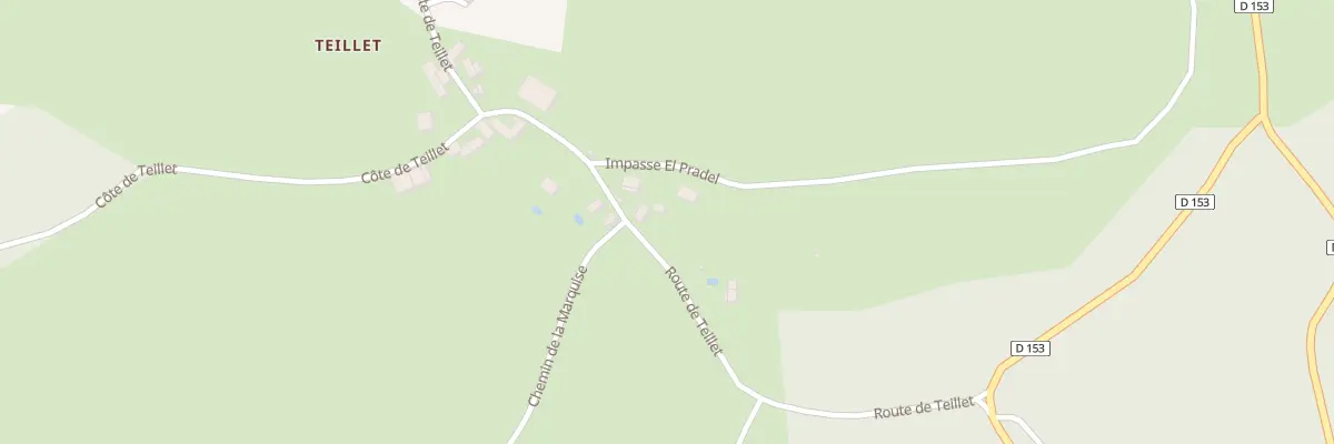 Plan du 5110 Teillet à Curemonte