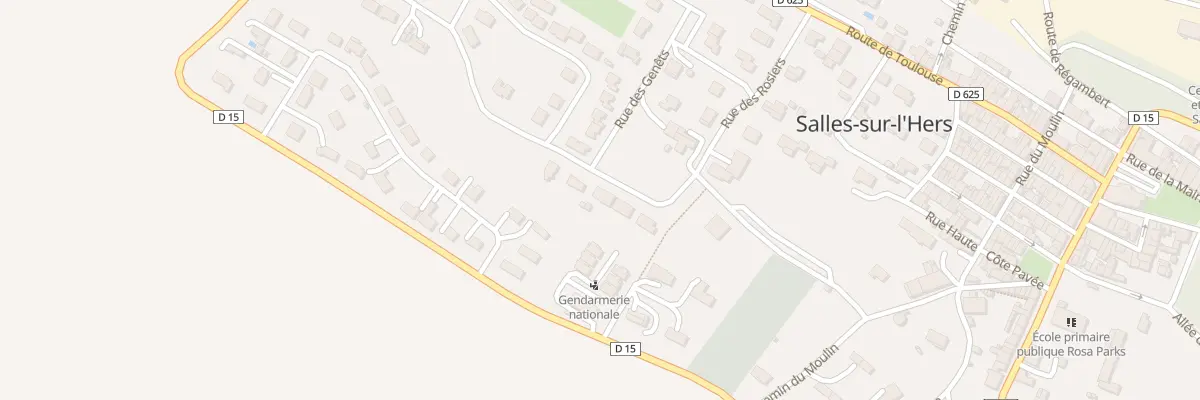 Plan du 5 Rue des Acacias à Salles-sur-l’Hers