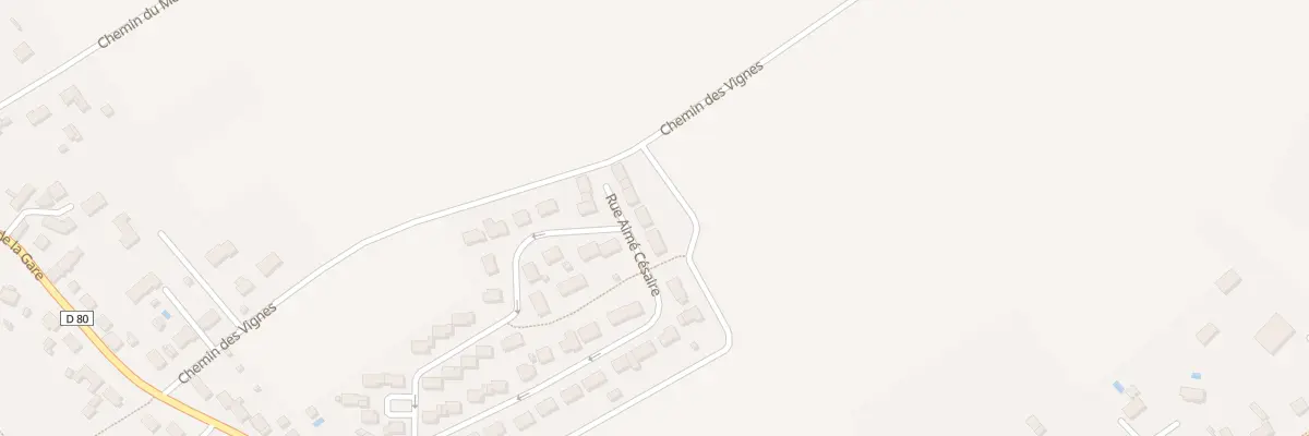 Plan du 26 Rue Aimé Césaire à Montierchaume