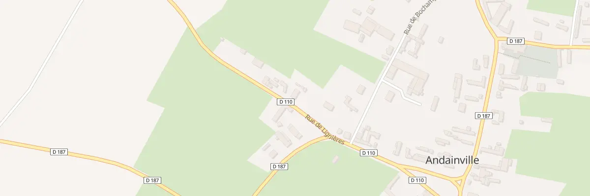 Plan du 6 Rue de Lignières à Andainville