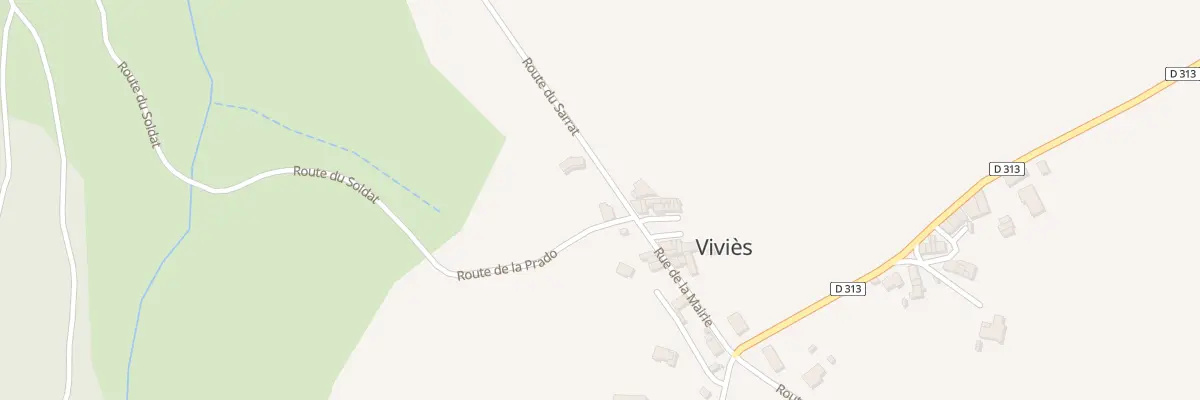 Plan du 1 Causinieres à Viviès
