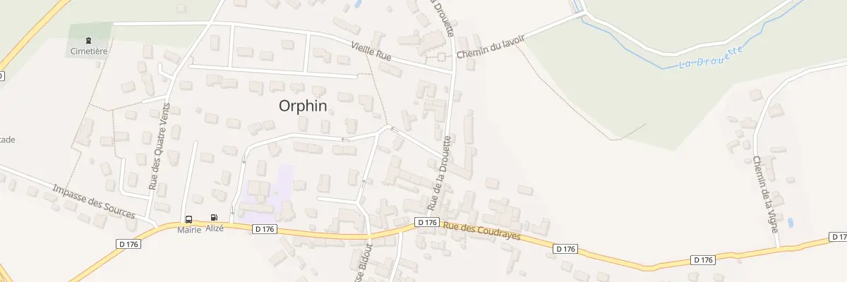 Plan du 7 Rue de la Drouette à Orphin