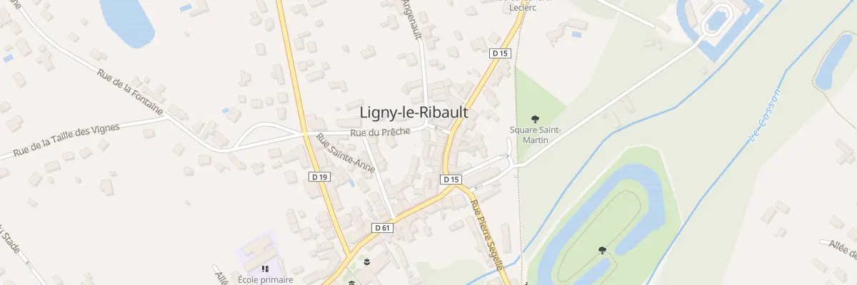 Plan du 65 Rue du Général Leclerc à Ligny-le-Ribault