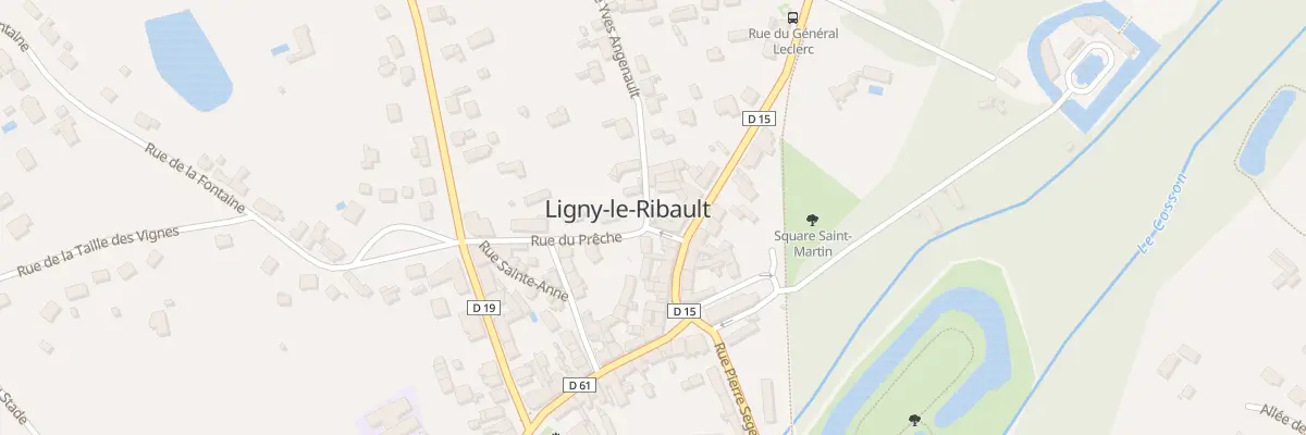 Plan du 6 Rue Yves Angenault à Ligny-le-Ribault