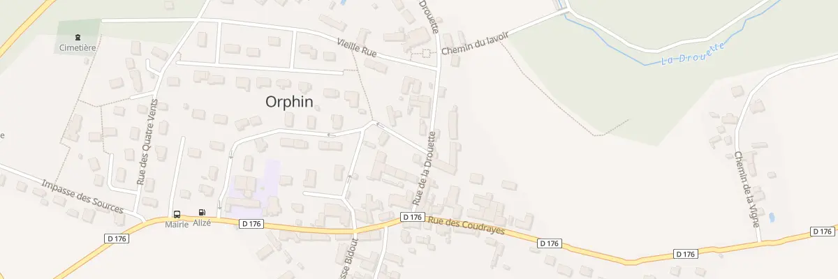 Plan du 2 Sen du Verger à Orphin