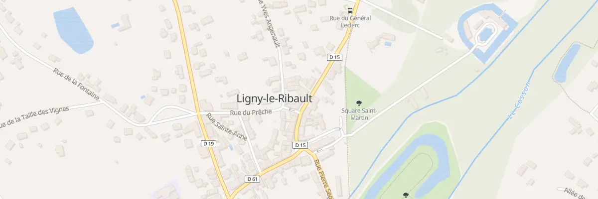 Plan du 91 Rue du Général Leclerc à Ligny-le-Ribault