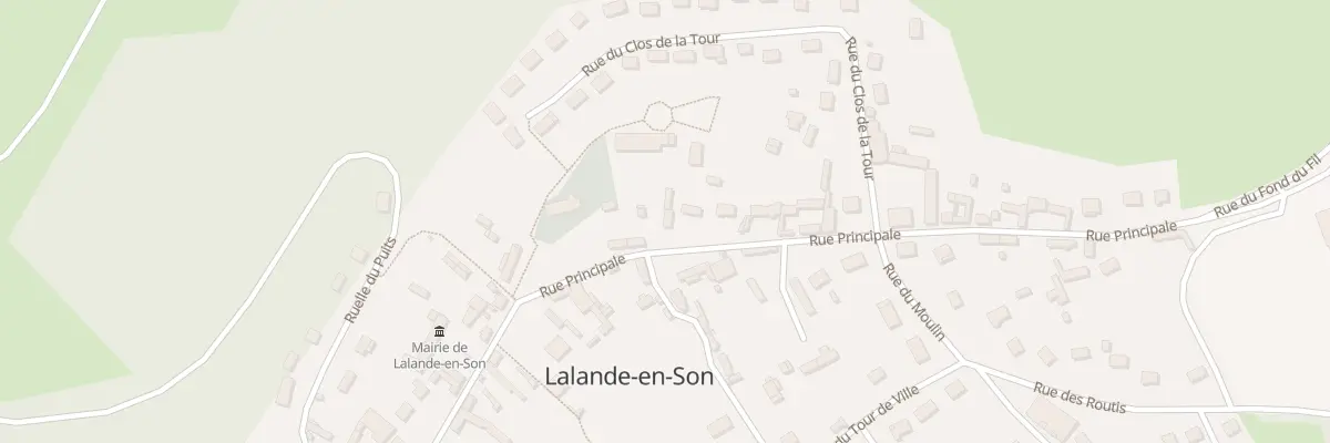 Plan du 35 Gr Grande Rue à Lalande-en-Son