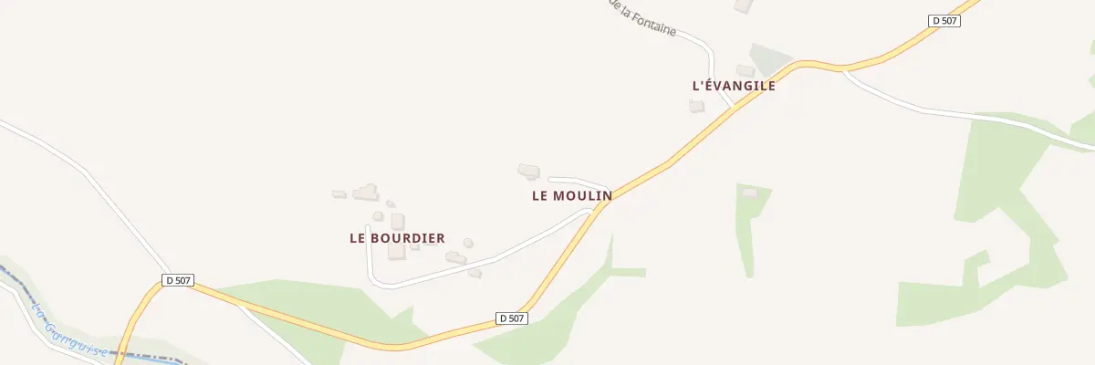 Plan du 28 Le Moulin à Gourvieille