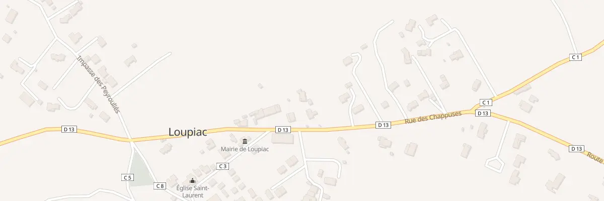 Plan du 28 Rue des Chappuses à Loupiac