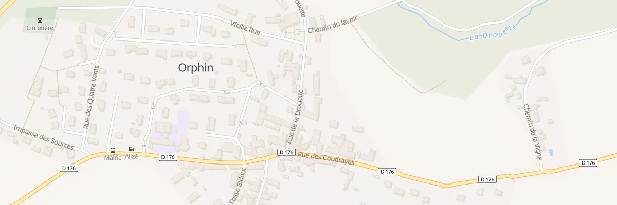 Plan du 8 Rue de la Drouette à Orphin