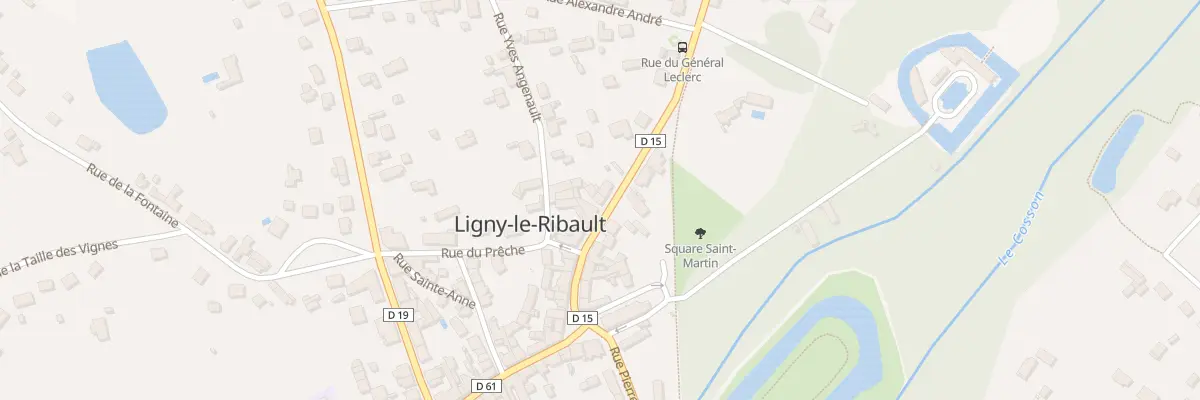 Plan du 115 Rue du Général Leclerc à Ligny-le-Ribault