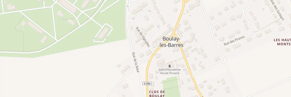 Plan du 2 Rue des Sablonnières à Boulay-les-Barres