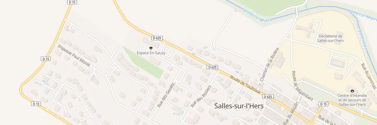 Plan du 8 Rue des Genets à Salles-sur-l’Hers