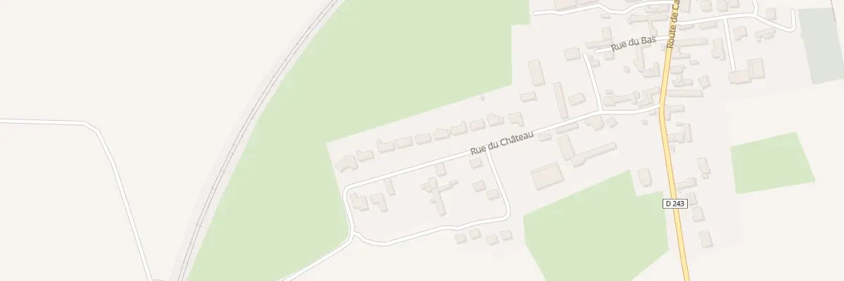 Plan du 252 Rue du Château à Pihen-lès-Guînes