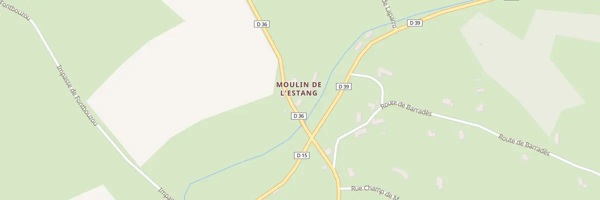 Plan du 5078 Moulin de l’Estang à Bio