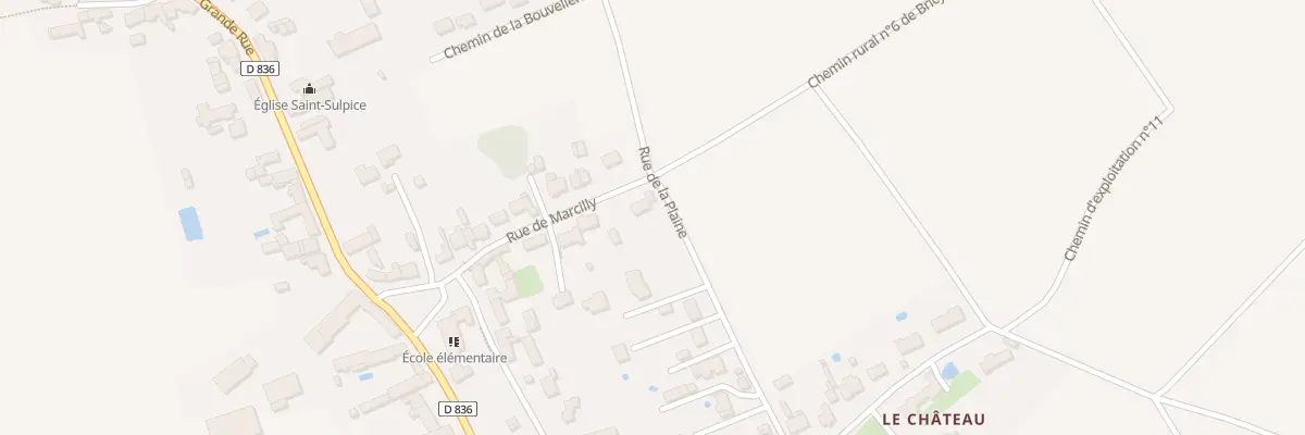 Plan du 492 Rue de la Plaine à Bricy