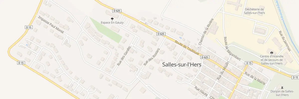 Plan du 6 Rue des Rosiers à Salles-sur-l’Hers