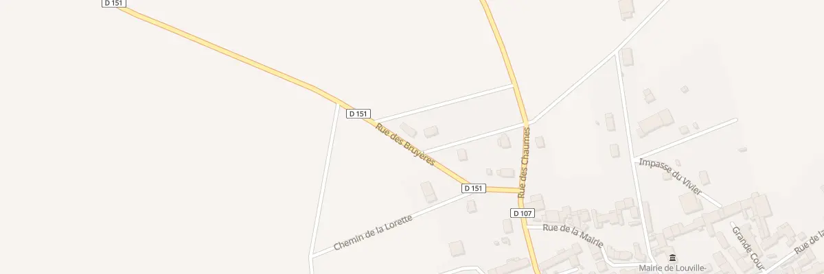 Plan du 8 Rue des Bruyères à Louville-la-Chenard