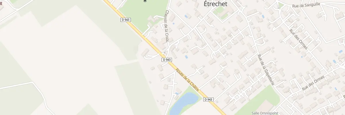 Plan du 21 Rte de la Châtre à Étrechet