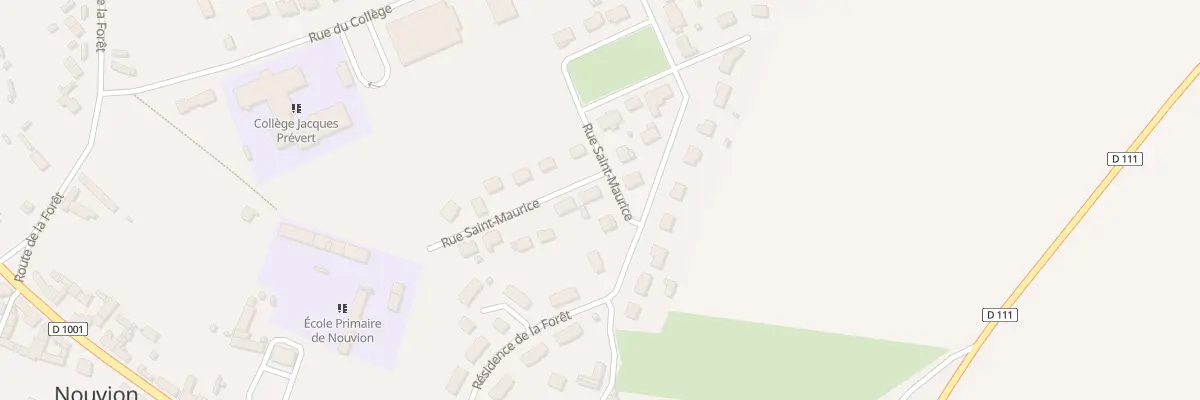 Plan du 4 Rue Saint Maurice à Nouvion