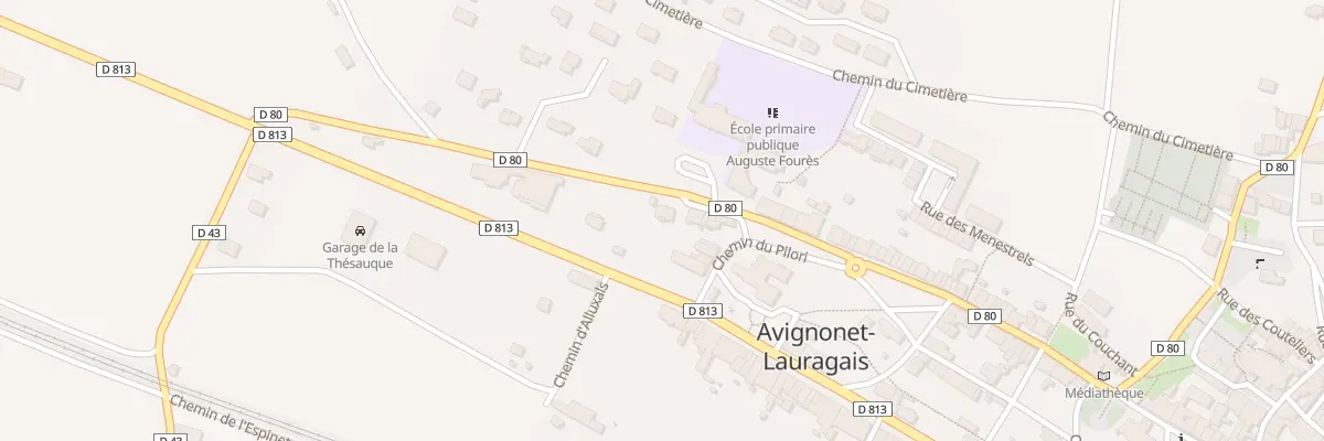 Plan du 9001 Rue de la Porte de Cers à Avignonet-Lauragais