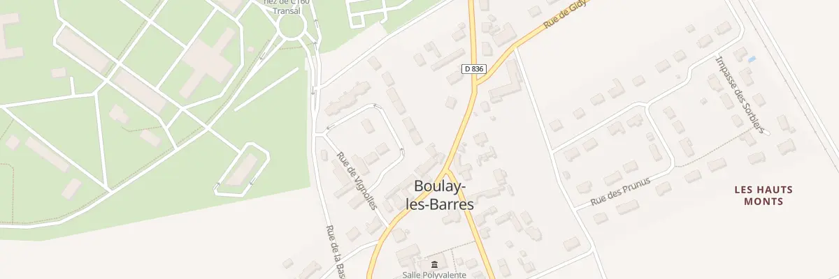 Plan du 2 Rue Jacqueline Domergue à Boulay-les-Barres