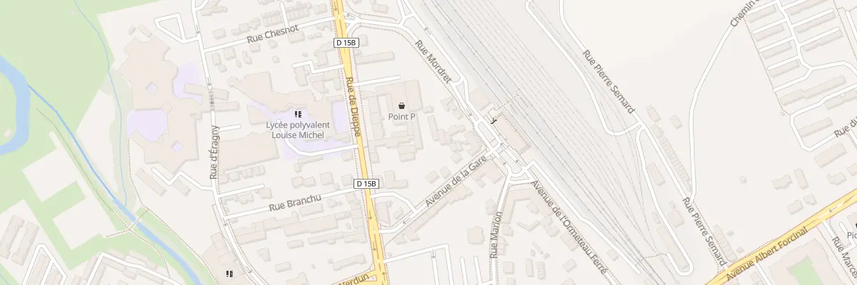 Plan du 5 Av de la Gare à Gisors