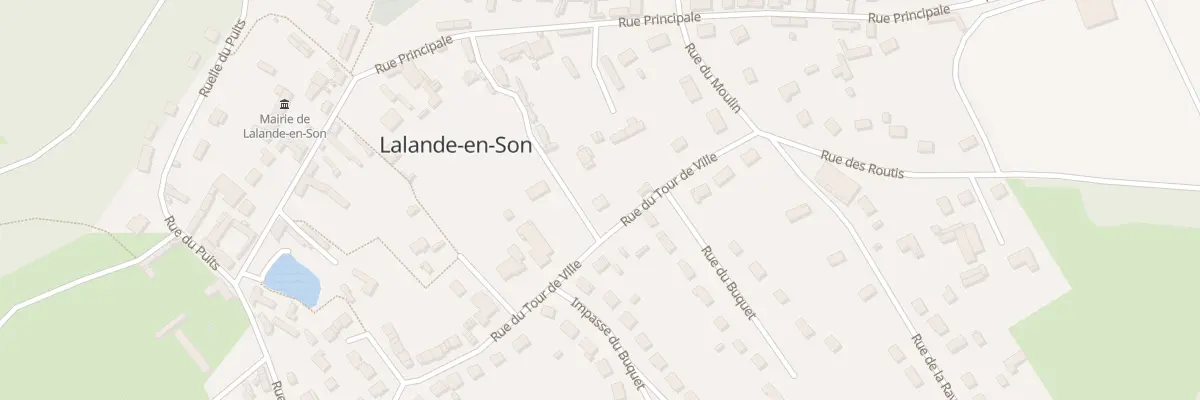 Plan du 12 Rue du Tour de Ville à Lalande-en-Son