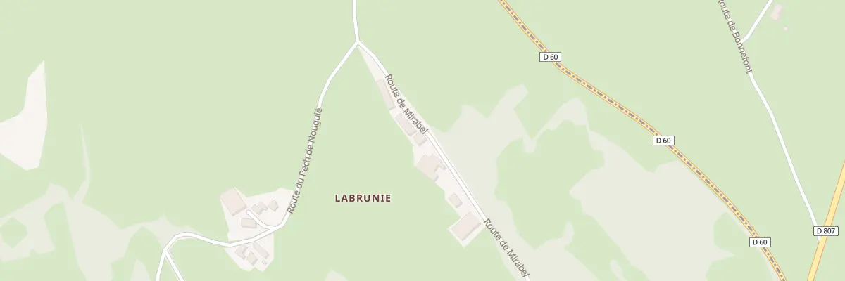 Plan du 5105 Labrunie Haute à Lavergne