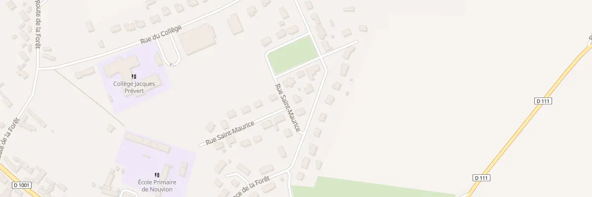Plan du 1 Rue Saint Maurice à Nouvion