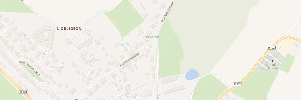 Plan du 28 Rue Montplaisir à Étrechet