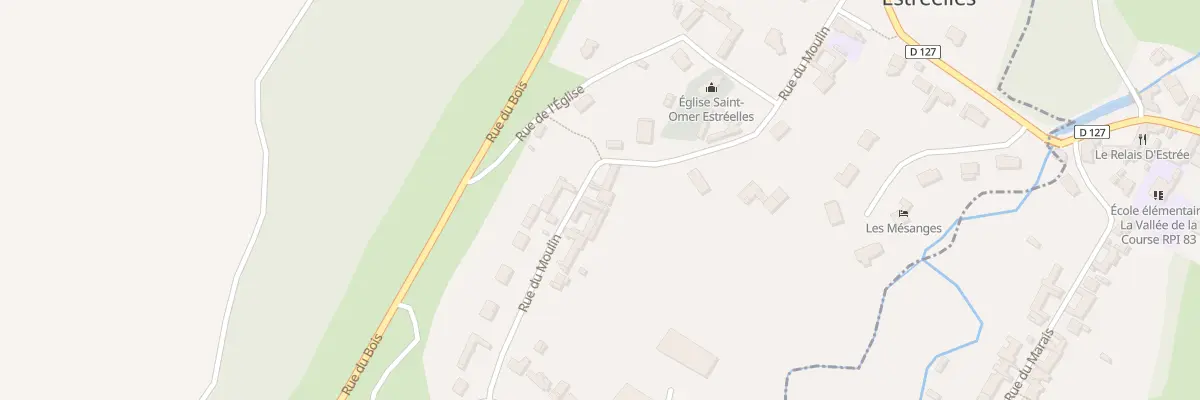 Plan du 309 Rue du Moulin à Estréelles