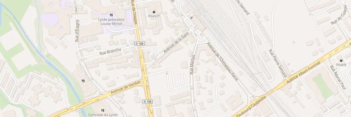 Plan du 12 Av de la Gare à Gisors