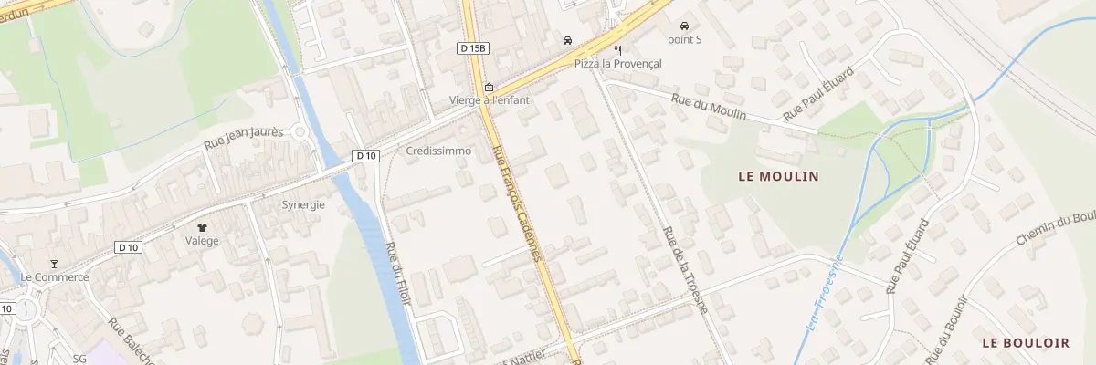 Plan de la Rue François Cadennes à Gisors