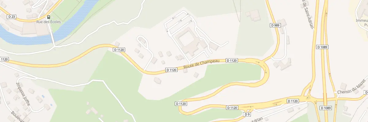 Plan du 17B Rte de Champeau à Tulle