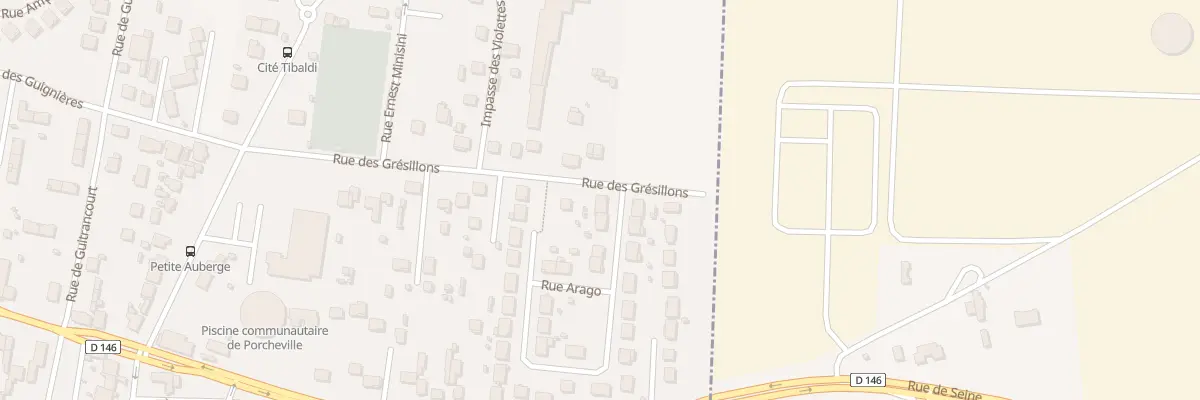 Plan du 2 Rue Arago à Porcheville